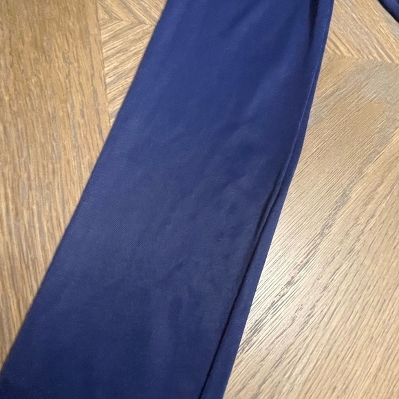 Bcbgmaxazria Pearl Jersey Long Sleeve Wrap Maxi Dress Royal Blue - Picture 14 of 14